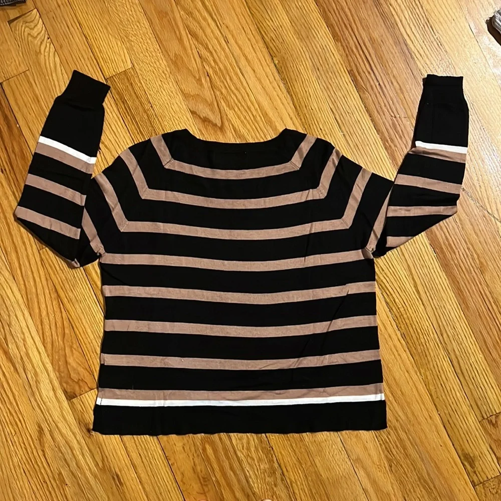 Striped Knit Sweater - Picture 2 of 5